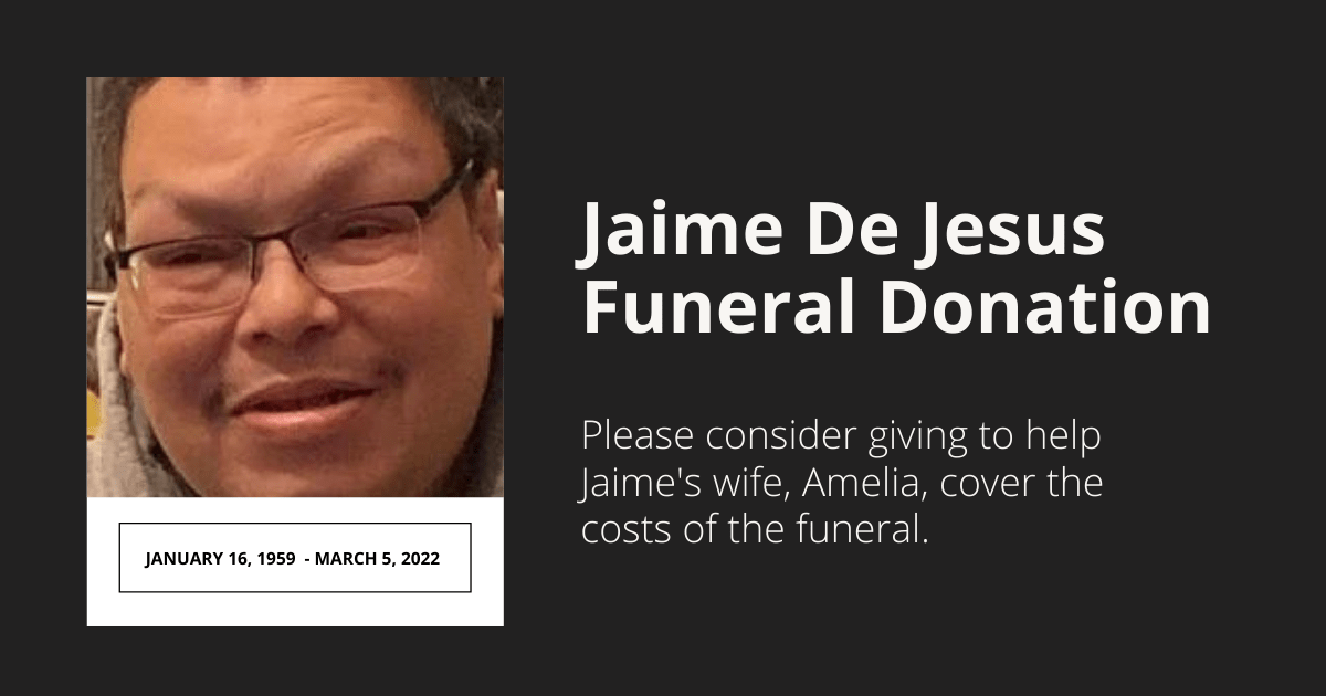 Jaime De Jesus Funeral Donation - Christian Life Assembly UPC